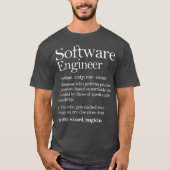 Software Engineer Definitie Kleding Computer T-shirt (Voorkant)