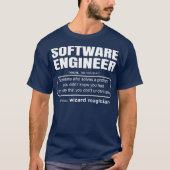 Software Engineer Definition Coder Gift T-shirt (Voorkant)