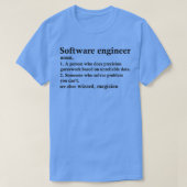 Software Engineer Definition Computer Programmer P T-shirt (Design voorkant)