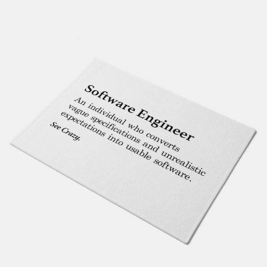 Software Engineer Definition Deurmat (Schuin)