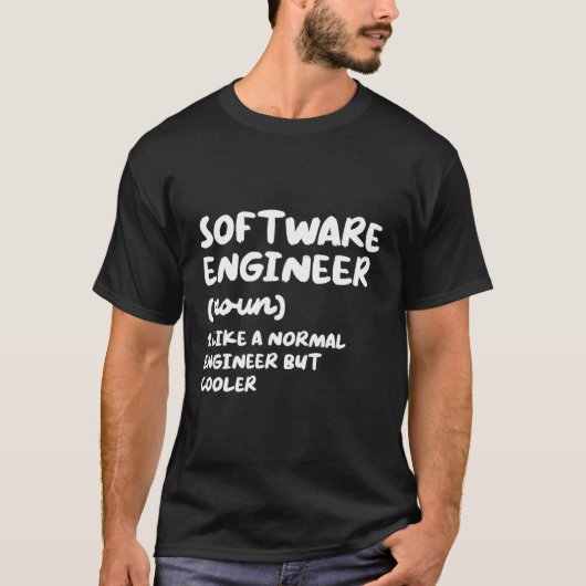 Software Engineer Definition Engineering T-shirt (Voorkant)