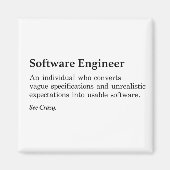 Software Engineer Definition Magneet (Voorkant)