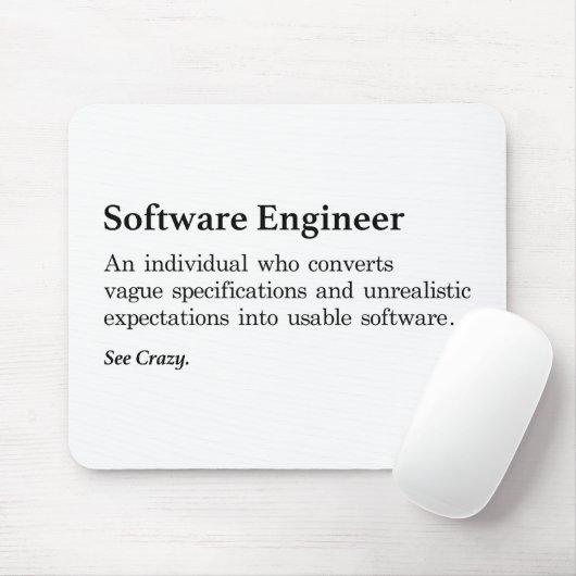Software Engineer Definition Muismat (Met muis)