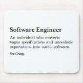 Software Engineer Definition Muismat (Voorkant)