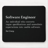 Software Engineer Definition Muismat - Donker (Voorkant)