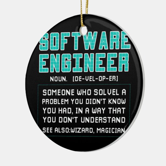 Software Engineer Developer Definition Keramisch Ornament (Links)