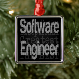 Software engineer extraordinaire metalen ornament