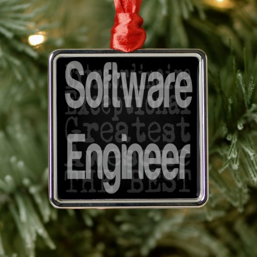 Software engineer extraordinaire metalen ornament (Boom)