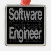 Software engineer extraordinaire metalen ornament (Voorkant)