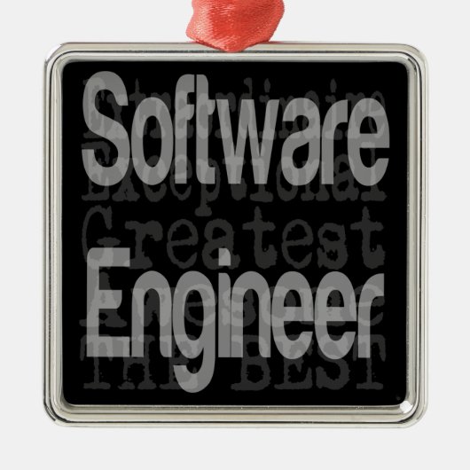 Software engineer extraordinaire metalen ornament (Voorkant)