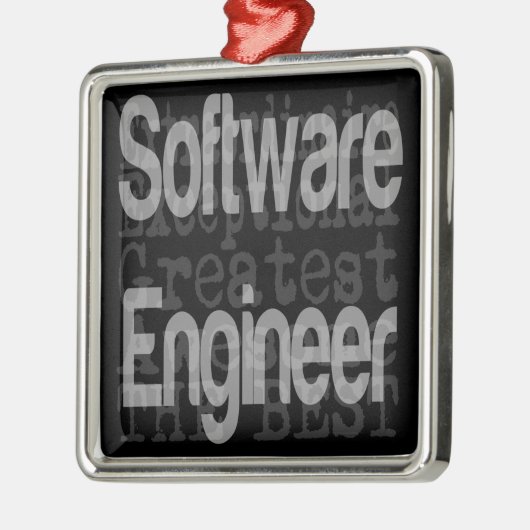 Software engineer extraordinaire metalen ornament (Links)