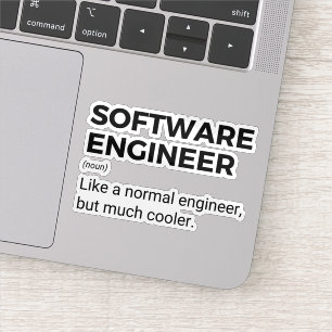 Software Engineer Funny Developer Gezegde Sticker