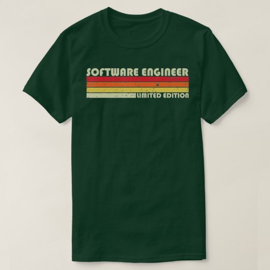 SOFTWARE ENGINEER Funny Job Title Profession Birth T-shirt (Design voorkant)