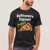 Software Engineer (Funny) Pizza T Shirt (Voorkant)