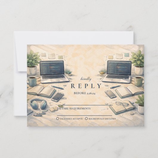 Software Engineer Graduation RSVP Kaartje (Voorkant)