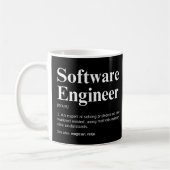 Software Engineer Grappige Engineering Uitdrukking Koffiemok (Links)