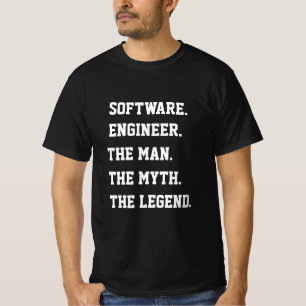 Software engineer het Man de mythe de legende T-shirt