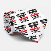 Software Engineer houdt van het spelen van videosp Stropdas (Opgerold)