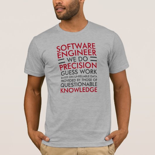 Software Engineer II T-shirt (Voorkant)