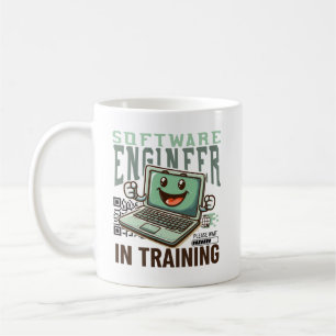 Software engineer in opleiding koffiemok