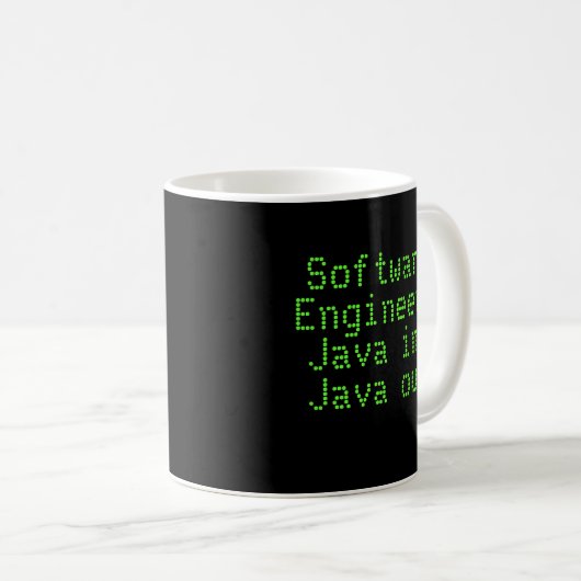 Software engineer: Java in Java uit Koffiemok (Voorkant rechts)