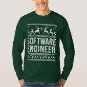 Software Engineer Lelijke Kersttrui T-shirt (Voorkant)