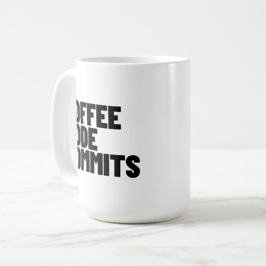 Software Engineer Leven - Coffee Code Commits Ontw Koffiemok (Voorkant links)