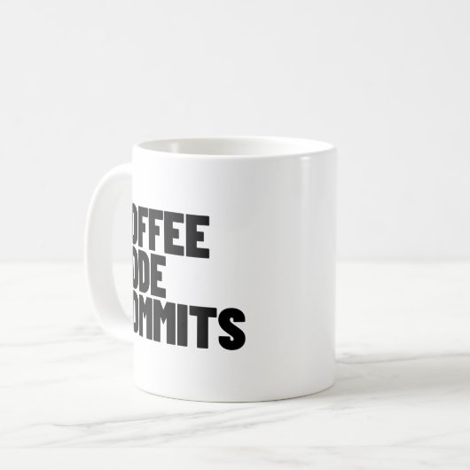 Software Engineer Leven - Koffie Code Commits Ontw Koffiemok (Voorkant links)