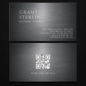 Software Engineer Metallic QR-code Visitekaartje