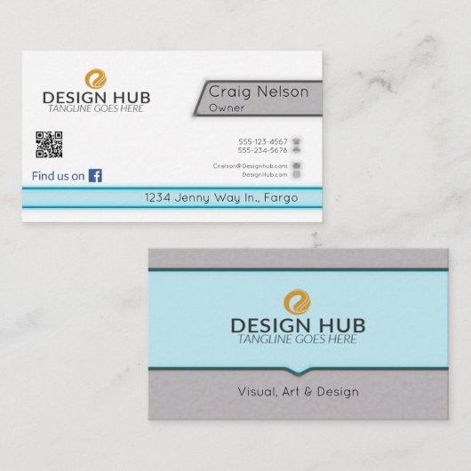 Software Engineer professioneel visitekaartje (Voorkant / Achterkant)