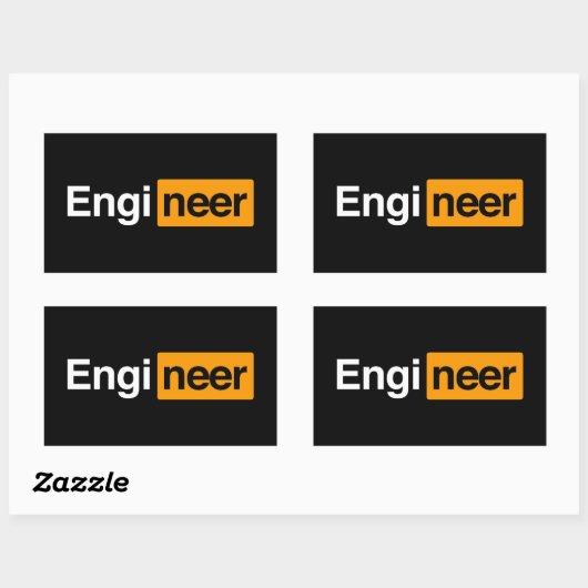 Software engineer rechthoekige sticker (Vel)