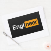 Software engineer rechthoekige sticker (Envelop)