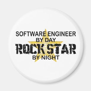 Software Engineer Rock Star by Night Magneet