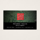 Software engineer | Technische Logo Visitekaartje (Voorkant)