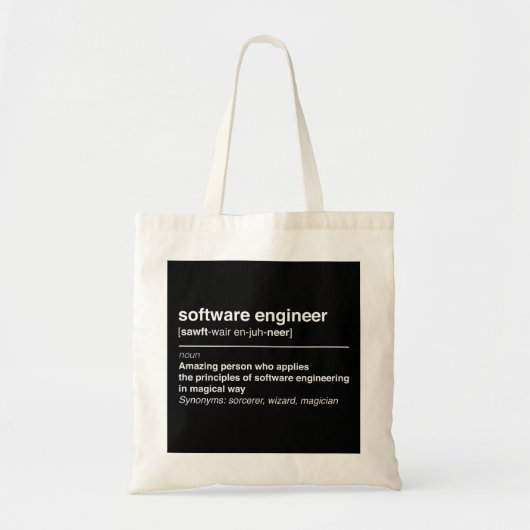 Software engineer tote bag (Voorkant)