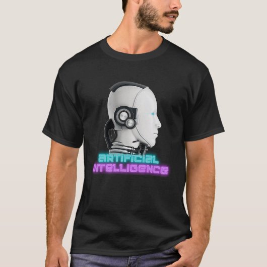 Software Engineer UXUI Robot Artificial Intelligen T-shirt (Voorkant)