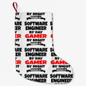 Software Engineer van Day Gamer by Night Kleine Kerstsok (Voorkant)