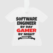 Software Engineer van Day Gamer by Night Ornament (voorkant)