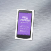 Software engineer van Mobile Phone App Engineer Magnetisch Visitekaartje (Voorbeeld)