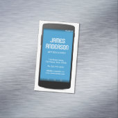 Software engineer van Mobile Phone App Engineer Magnetisch Visitekaartje (Voorbeeld)