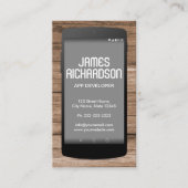 Software engineer van Mobile Phone App Engineer Visitekaartje (Voorkant)