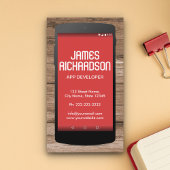 Software engineer van Mobile Phone App Engineer Visitekaartje