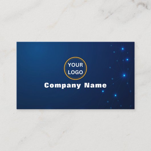 Software Engineer Visitekaartjes Donkere blauwe te (Voorkant)