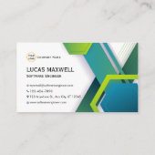 Software Engineer Visitekaartjes Green Modern (Achterkant)