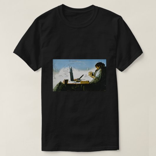 Software Engineer Writing Code AIGENERATED ART T-shirt (Design voorkant)