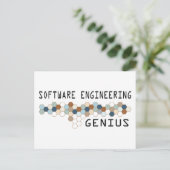 Software Engineering Genius Briefkaart (Staand voorkant)