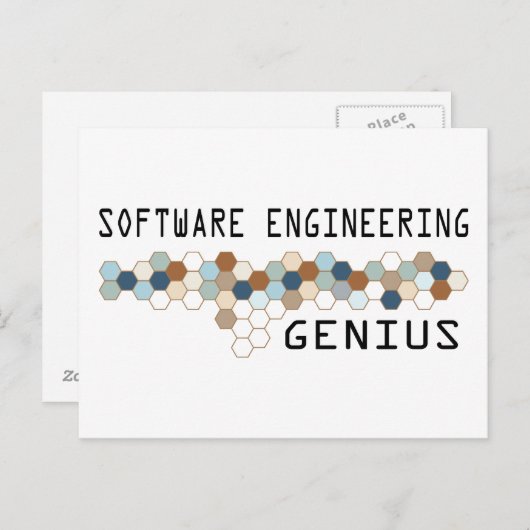 Software Engineering Genius Briefkaart (Voorkant / Achterkant)
