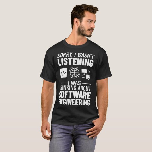 Software Engineering Manager beginnerstechnicus T-shirt (Voorkant volledig)