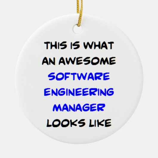 software engineering manager, geweldig keramisch ornament (Voorkant)