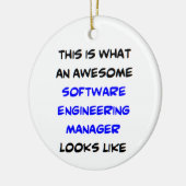 software engineering manager, geweldig keramisch ornament (Links)